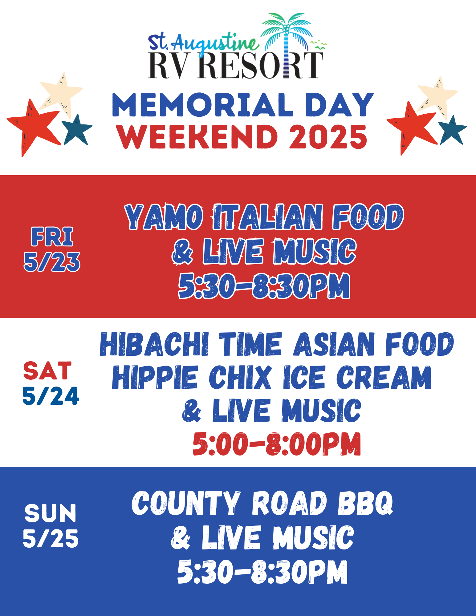 Memorial Day Weekend 2025 Flyer update